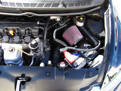 K&N Engineering 69-1013TS Silver Typhoon Short Ram Intake for 2006-2008 Honda Civic 1.8L