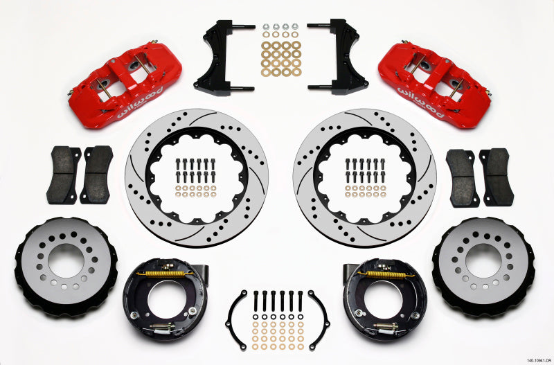 Wilwood AERO4 Rear Brake Axle Kit with 14-Inch Rotors for Chevy C10 and GMC C15 - High-Performance Disc Brake Upgrade