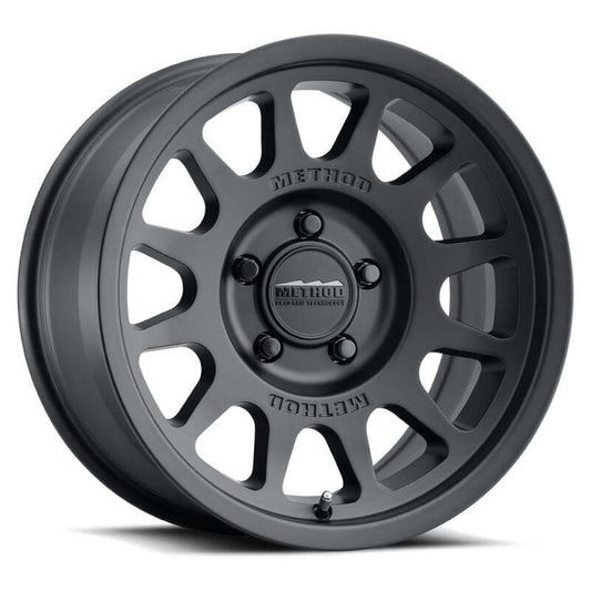 Method MR703 17x9 Inch Off-Road Black Wheel with -12mm Offset and Bead Grip Technology