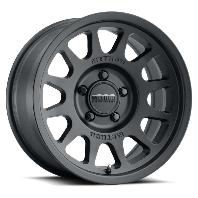 Method Wheels MR703 17x9 Inch Black Off-Road Wheel with -12mm Offset and Bead Grip Technology