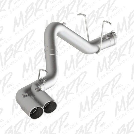 MBRP Armor Lite Series 4-Inch Exhaust System for Chevy Silverado 2500 HD and GMC Sierra 2500 HD - Dual Outlet, Single Side Exit with 5-Inch Tips