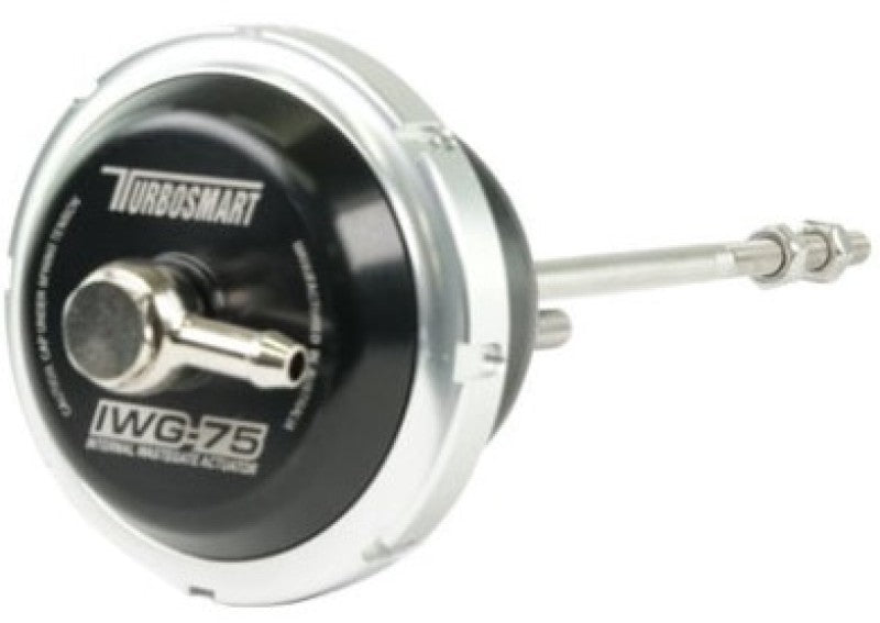 Turbosmart IWG75 Universal M6 140mm Rod 10 PSI Black Internal Wastegate Actuator for Turbocharging Performance