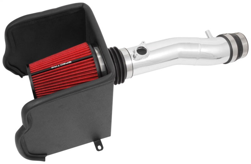 Spectre 16-18 Toyota Tacoma V6-3.5L F/I Air Intake Kit - Polished with Red Filter