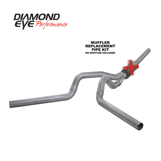 Diamond Eye Performance 4-inch Catback Exhaust System Kit for 2004.5-2007.5 Dodge Ram 2500 with 5.9L Cummins Engine