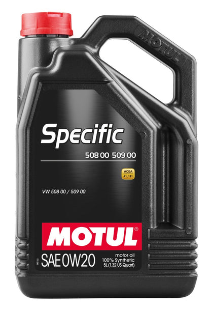 Motul 5L Specific 508 0W-20 Engine Oil – Volkswagen Approved Synthetic Lubricant for Audi, Skoda, Seat