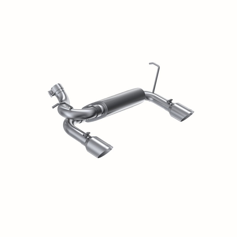 MBRP Armor Lite Series Axle-Back Dual Rear Exit Exhaust System for 2011-2014 Jeep Wrangler with 3.6L/3.8L V6 - Part Number S5528AL