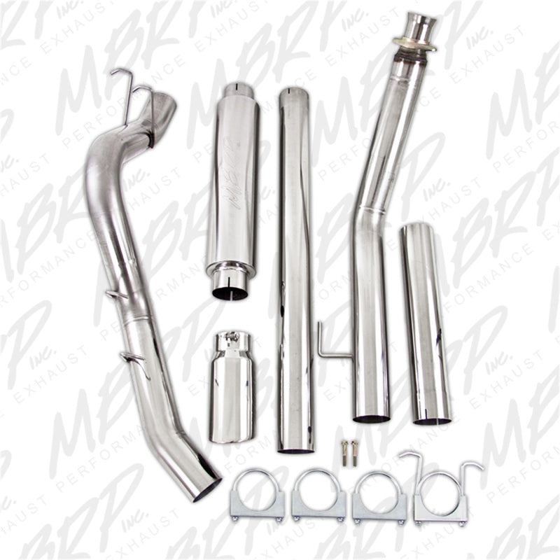 MBRP Armor Pro Series Turbo Back Exhaust System for Dodge Ram 2500 and 3500 – 4 Inch Single Side Exit with 5 Inch Tip