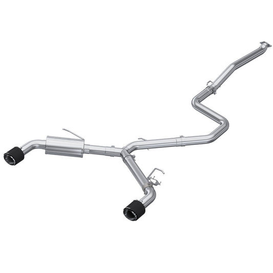 MBRP Armor Pro Series Cat Back Exhaust System for Hyundai Elantra N 2022-2023 with 5-inch Carbon Fiber Tips