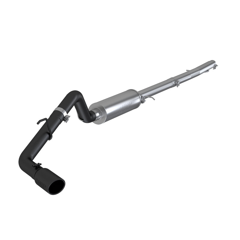 MBRP Armor BLK Series Cat Back Exhaust System for 2019-2022 Ford Ranger 2.3L with 4-Inch Black Coated Tip