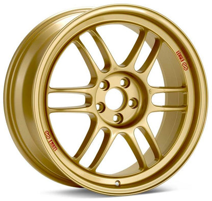 Enkei RPF1 18x8 Gold Wheel with 5x100 Bolt Pattern and +45mm Offset for Subaru WRX & STI