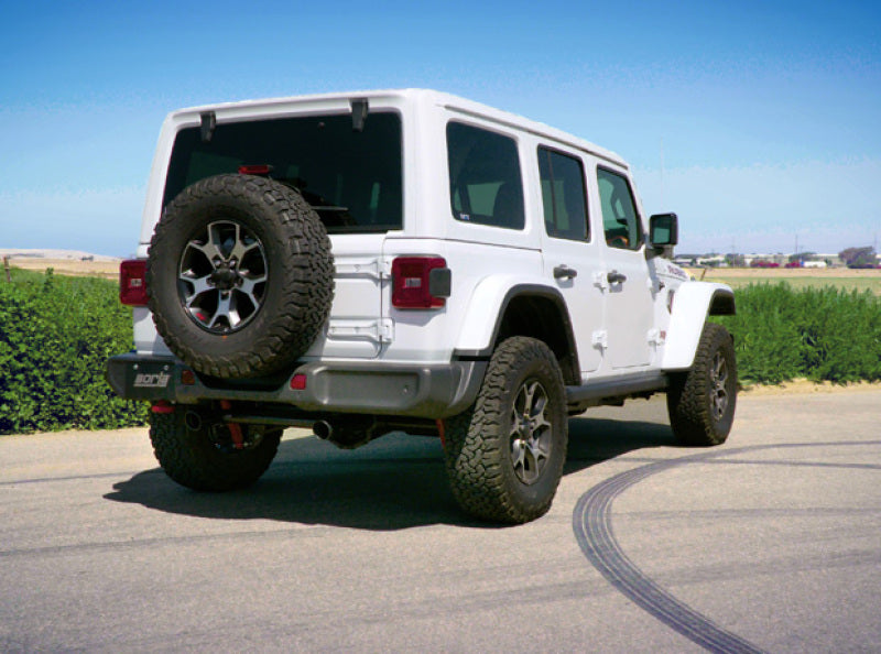 Borla ATAK Axle-Back Exhaust System for Jeep Wrangler JL/JLU 2018-2026 2.0L Turbo - Black Coated with 3.5" Tips