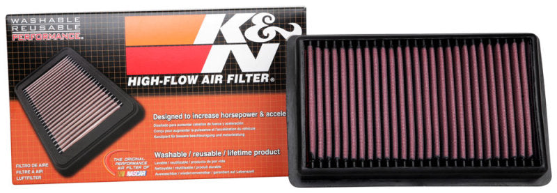 K&N Engineering 33-5106 High-Flow Reusable Air Filter for 2020-2021 Jeep Wrangler and Gladiator V6-3.0L Diesel