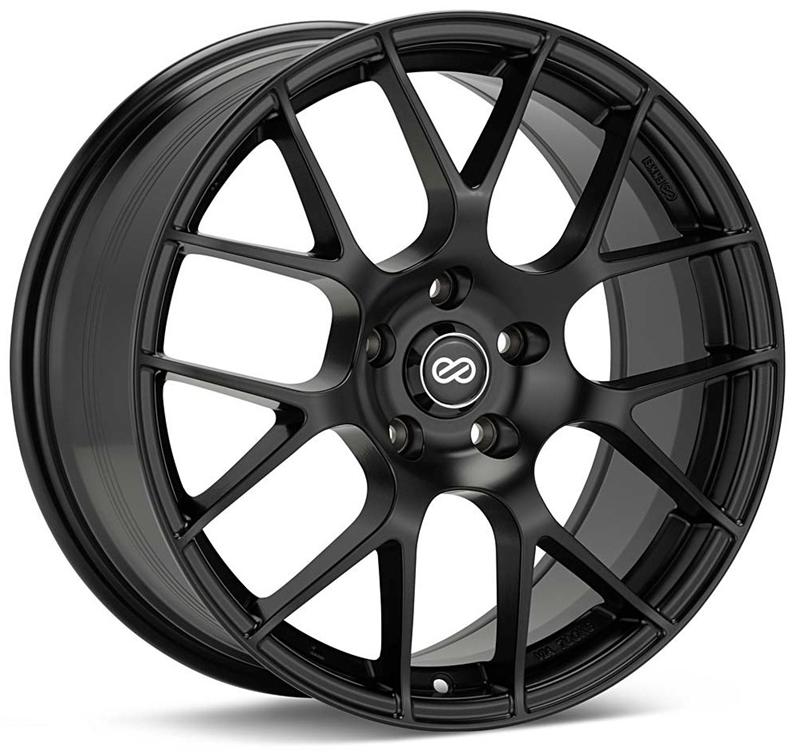 Enkei Raijin 18x8 Matte Black Wheel with 45mm Offset and 5x114.3 Bolt Pattern