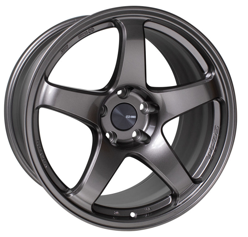 Enkei PF05 17x8 Alloy Wheel with 5x114.3 Bolt Pattern and 35mm Offset in Dark Silver Finish
