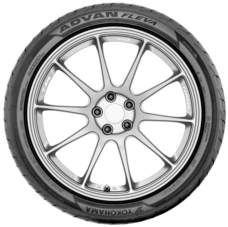 Yokohama Advan Fleva V701 Tire - 205/50R15 86V Performance Tire for Compact and Sports Cars