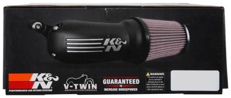 K&N Engineering 57-1137 High-Flow Air Intake System for Harley-Davidson Touring, Softail, Twin-Cam, and Sportster Models