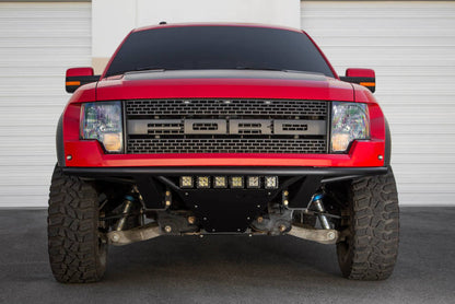 Addictive Desert Designs 10-14 Ford F-150 Raptor ADD PRO Front Bumper with Frame Cut Design in Hammer Black