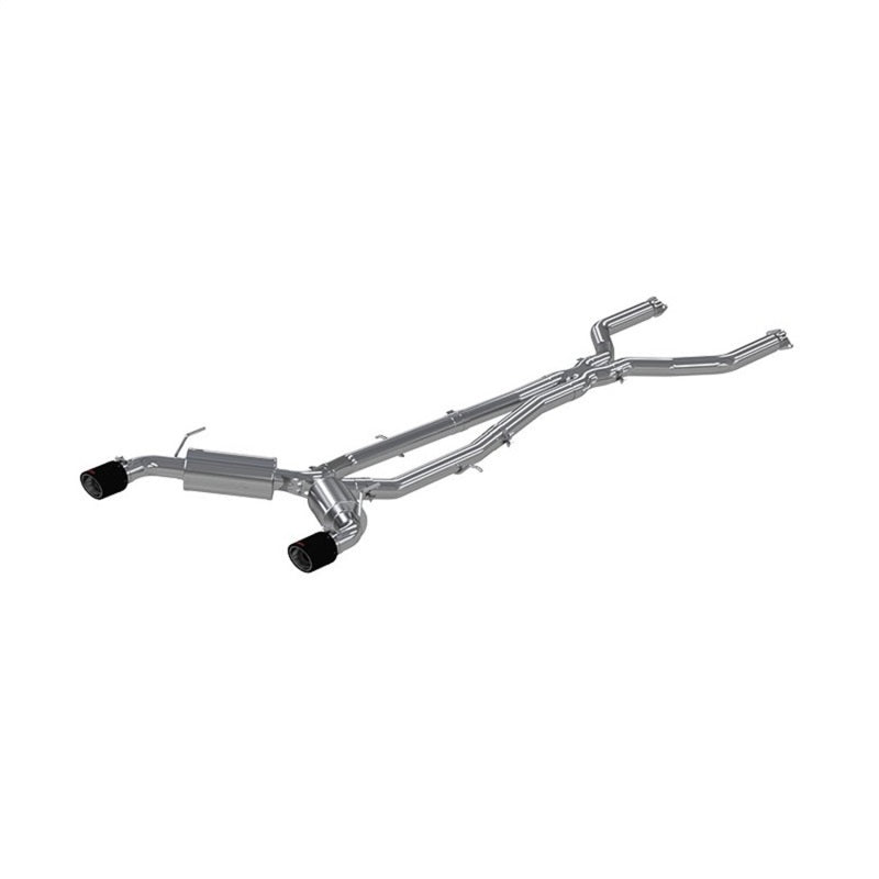 MBRP Armor Pro Series Cat Back Exhaust System for 2016-2019 Infiniti Q50 with 3-inch Diameter and Carbon Fiber Tips – T304 Stainless Steel