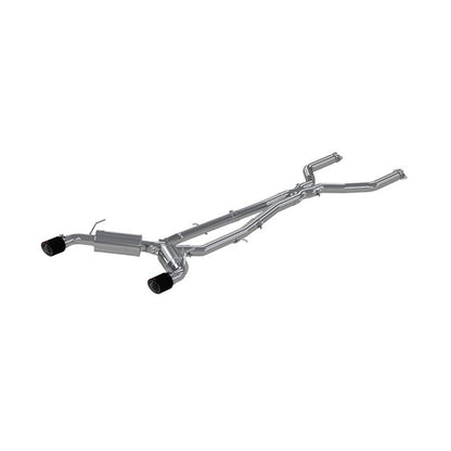 MBRP Armor Pro Series Cat Back Exhaust System for 2016-2019 Infiniti Q50 with 3-inch Diameter and Carbon Fiber Tips – T304 Stainless Steel