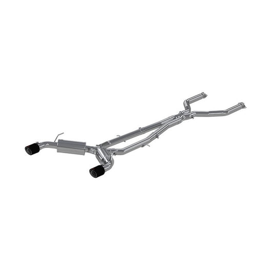 MBRP Armor Pro Series Cat Back Exhaust System for 2016-2019 Infiniti Q50 with 3-inch Diameter and Carbon Fiber Tips – T304 Stainless Steel
