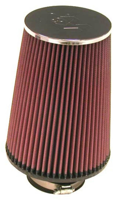 K&N Engineering RC-5106 Universal Chrome Round Tapered Air Filter - 3 Inch Flange ID, 6 Inch Base OD, 4.5 Inch Top OD, 8 Inch Height for Dodge Ram 1500