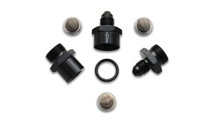 Vibrant Inline Fuel and Oil Filter Set - Size -8AN with 3 Filter Elements