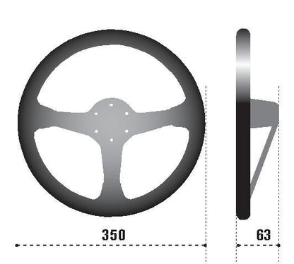 Sparco L575 Monza Leather Steering Wheel for Automotive Performance and Comfort