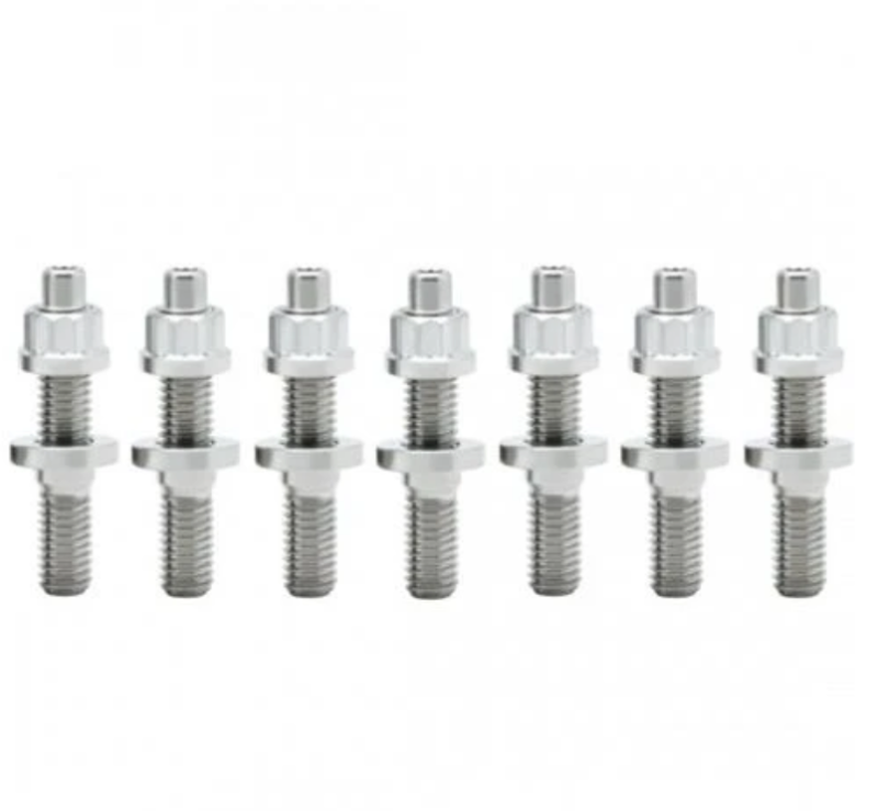 BLOX Racing SUS303 Stainless Steel Exhaust Manifold Stud Kit M8 x 1.25mm, 45mm Length – 7-Piece Set