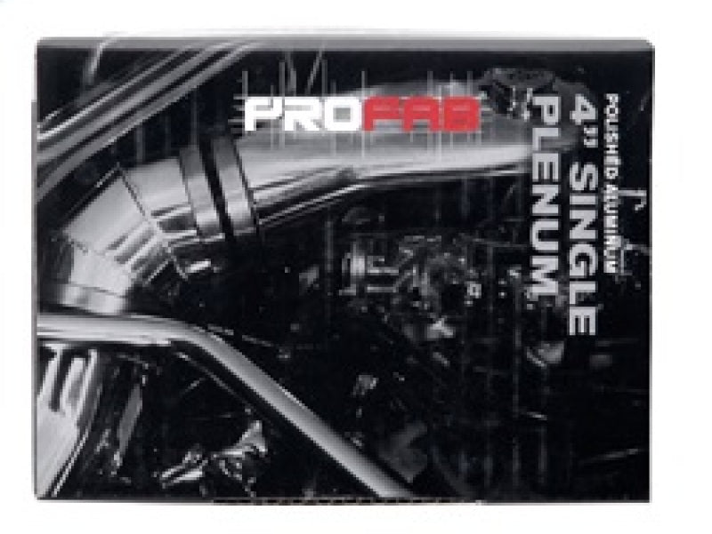 Spectre 9849 Air Intake Plenum with 4-inch Diameter Inlet - Polished Cast Aluminum