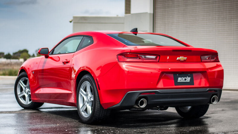 Borla ATAK Axle-Back Exhaust System for 2016-2023 Chevrolet Camaro LT 3.6L V6 with Single Rear Exit