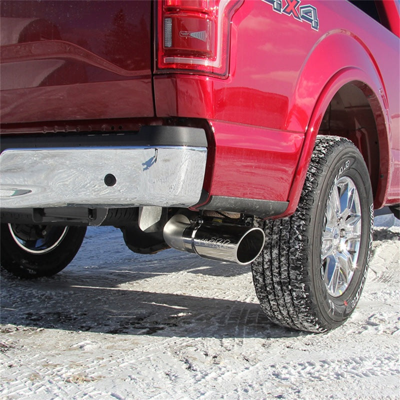 MBRP Armor Pro Series 4-inch Cat Back Exhaust System for 2015-2016 Ford F-150 with 2.7L/3.5L EcoBoost - Single Side Exit, T304 Stainless Steel