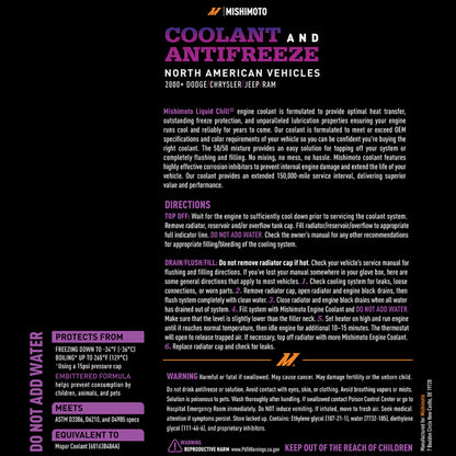 Mishimoto Liquid Chill EG Coolant for North American Vehicles - Purple, Part Number MMRA-LC-EG-PR