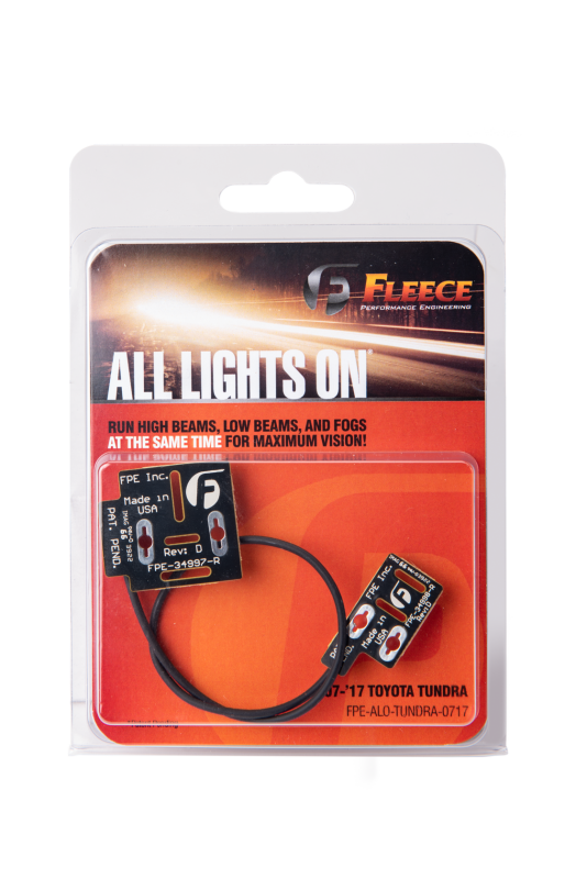 Fleece Performance All Lights On Module for 2007-2017 Toyota Tundra – Enhances Fog, Low, and High Beam Lighting