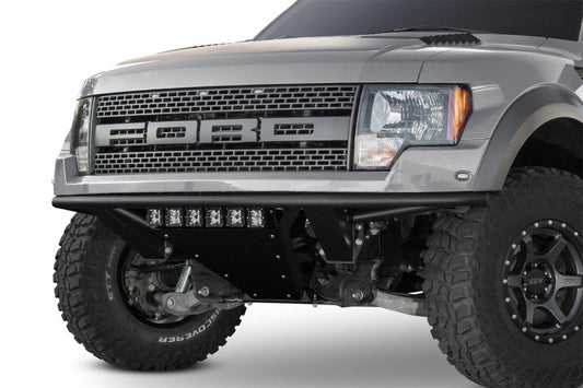 Addictive Desert Designs 10-14 Ford F-150 Raptor ADD PRO Front Bumper with Frame Cut Design in Hammer Black