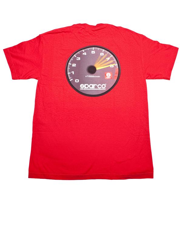 SPARCO Tach Black T-Shirt XXL - Comfortable Automotive Apparel for Enthusiasts