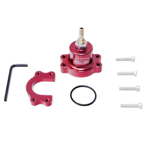 BLOX Racing Adjustable Fuel Pressure Regulator for Honda Civic, Integra, and S2000 – Part Number BXFU-00402-RD