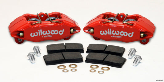 Wilwood DPHA Front Caliper & Pad Kit for Honda/Acura with 262mm OE Rotor - Red