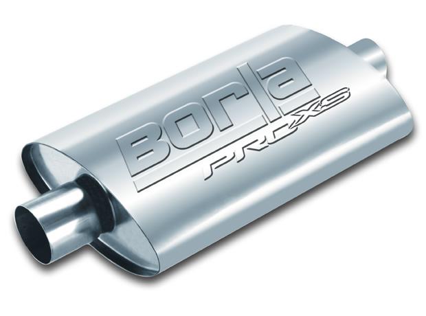 Borla PRO-XS Universal Center/Dual Oval Muffler 2.5 Inch Inlet and Dual 2.5 Inch Outlets