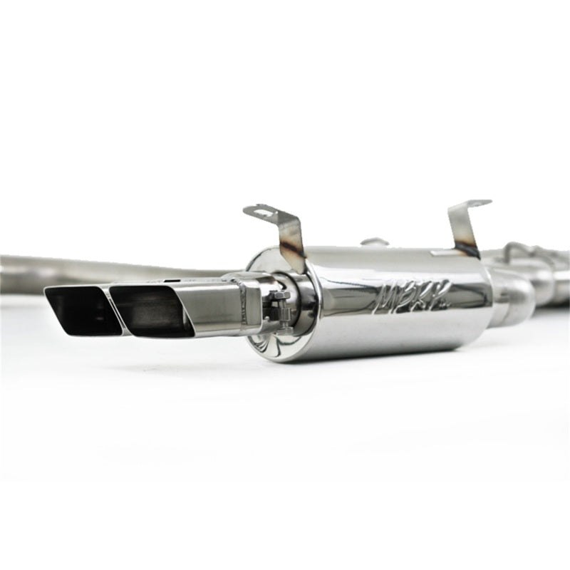MBRP Armor Pro Series Cat Back Exhaust System for Dodge Challenger 2008-2014 – T304 Stainless Steel, Dual Split Rear Exit with Rectangular Tips