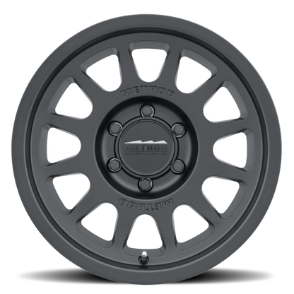 Method MR703 17x8.5 Inch Matte Black Off-Road Wheel with Bead Grip Technology and 6x5.5 Bolt Pattern