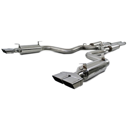 MBRP Armor Pro Series Cat Back Exhaust System for Dodge Challenger 2008-2014 – T304 Stainless Steel, Dual Split Rear Exit with Rectangular Tips