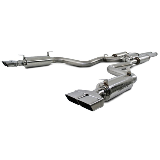 MBRP Armor Pro Series Cat Back Exhaust System for Dodge Challenger 2008-2014 – T304 Stainless Steel, Dual Split Rear Exit with Rectangular Tips