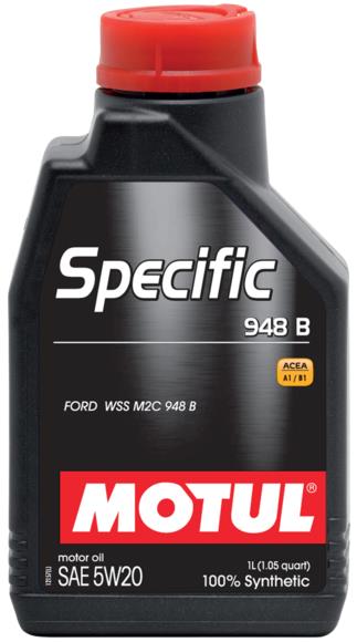 Motul 5L Specific 948B 5W-20 Synthetic Engine Oil for Ford and Jaguar Land Rover