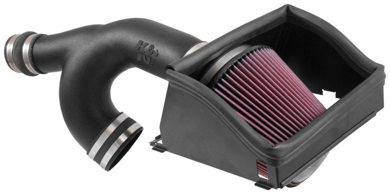 K&N Engineering 57-2593 High-Flow Cold Air Intake Kit for 2015-2017 Ford F-150 2.7L V6
