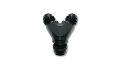 Vibrant -12AN to -10AN Fuel Cell Bulkhead Y-Adapter Fitting in Aluminum
