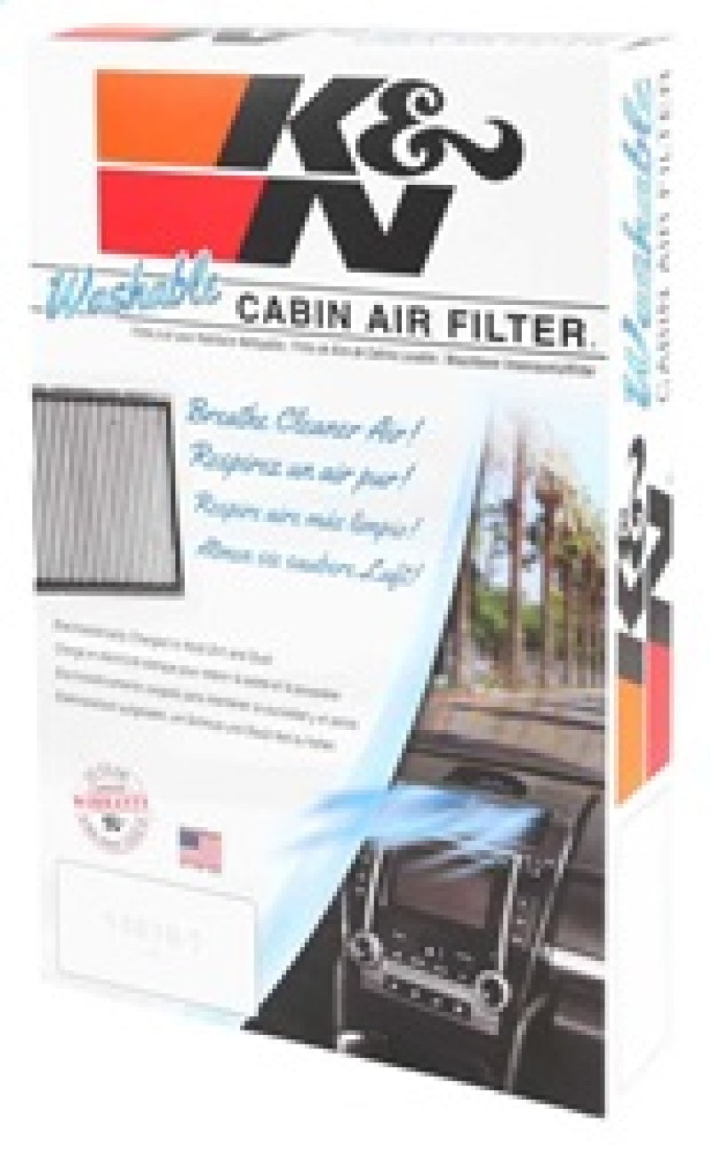 K&N Engineering VF1018 Washable Cabin Air Filter for Honda S2000 (2000-2009)