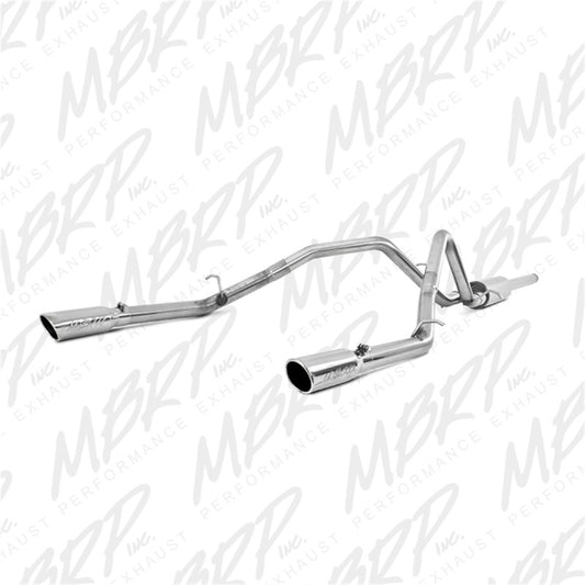 MBRP Armor Plus Series 14 Chevrolet Silverado & GMC Sierra Dual Split Rear Cat Back Exhaust System with 3.5-inch Tips