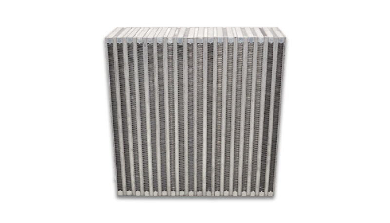 Vibrant Vertical Flow Intercooler Core 12 in W x 12 in H x 3.5 in Thick for High-Performance Applications