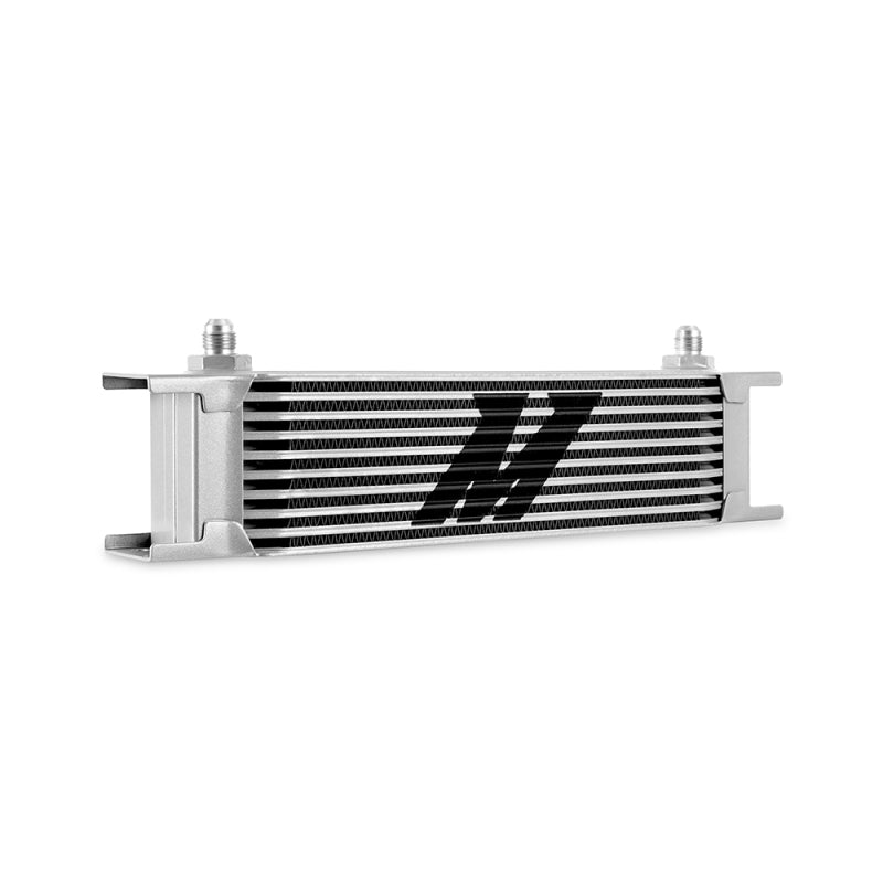 Mishimoto Universal -6AN 10 Row Oil Cooler - Silver for Engine and Transmission Cooling