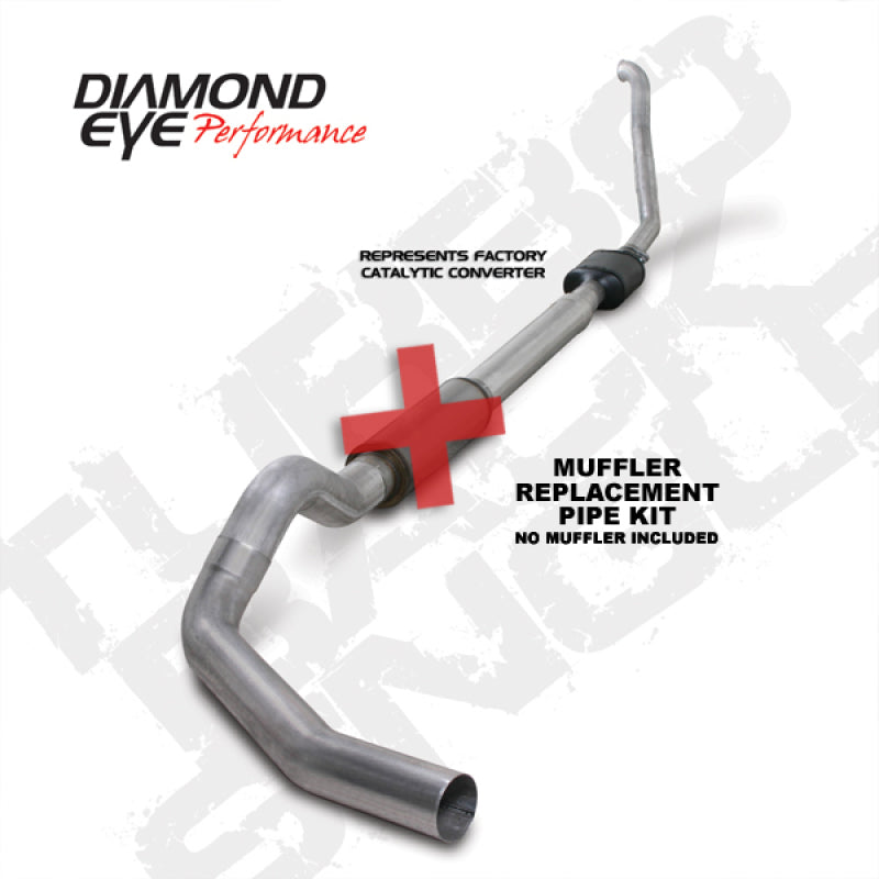 Diamond Eye Performance 5-Inch Aluminum Exhaust Replacement Pipe for 1994-1997 Ford F-250/F-350 PowerStroke 7.3L